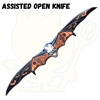 AO159 7251OR 13.5" Bat Knife