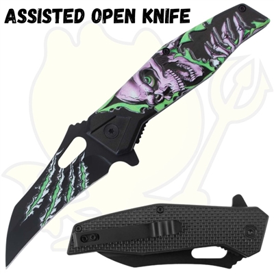 7380gn Assisted Open Knife 4.5"Closed