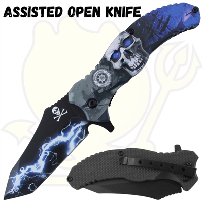 7386BL Assisted Open Knife
