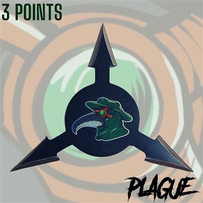 7673-3 Plague Throwing Star 3 Point