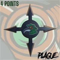 7673-4 Plague Throwing Star 4 Point