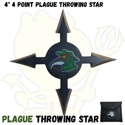 7673-4 Plague Throwing Star 4 Point