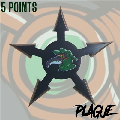 138 7673-5 Plague Throwing Star 5 Point