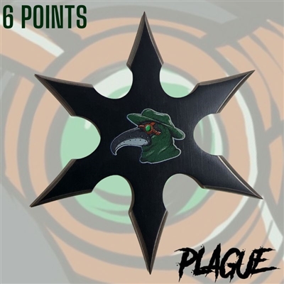 7673-6 Plague Throwing Star 6 Point