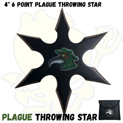 7673-6 Plague Throwing Star 6 Point