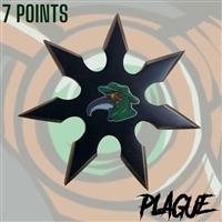 7673-7 Plague Throwing Star 7 Point