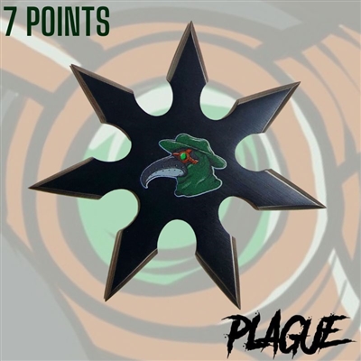 7673-7 Plague Throwing Star 7 Point