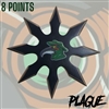 7673-8 Plague Throwing Star 8 Point