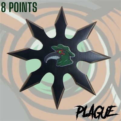 7673-8 Plague Throwing Star 8 Point