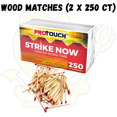 Wood Matches (2X250 CT)