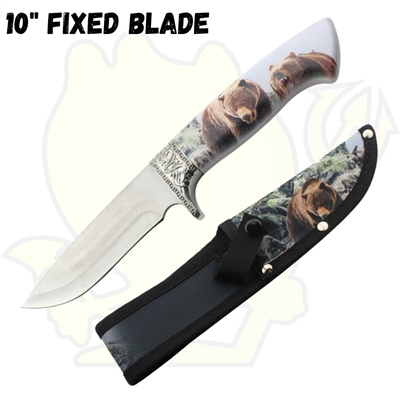 9066BR Bear 10" Fixed Blade Knife
