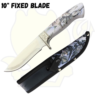 9066WF Wolf 10" Fixed Blade Knife