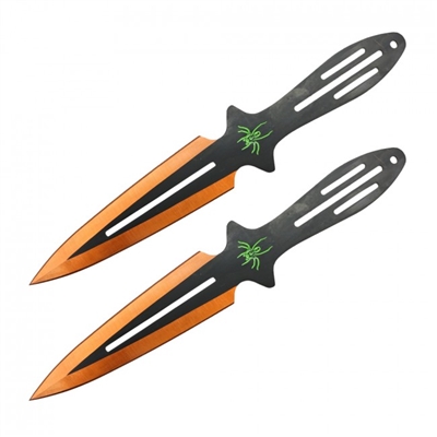 9" Spider throwing knives set of 2