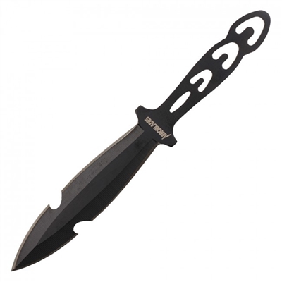 6.5"  Set of 3 Throwing Knives (Black)