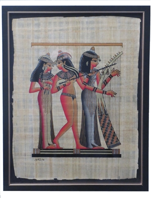 Art of the gods Hand painted egyptian art on papyrus