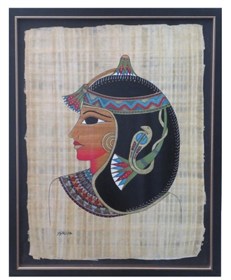 Art of the gods Hand painted egyptian art on papyrus