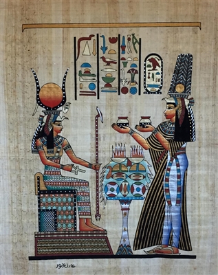 #16 Nefertari brings offerings to Isis Papyrus