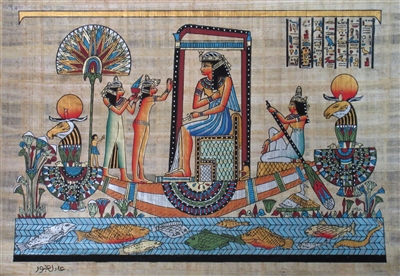 #35 Nefertari on her barge Papyrus