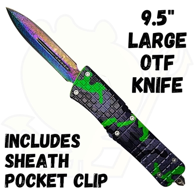 B1 9.5" Large Camo OTF Knife