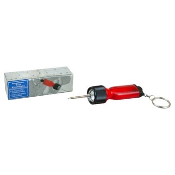 Black Flashlight with Key Chain