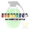 BB500GD 500-pc. Grenade Bottle 6mm BB's