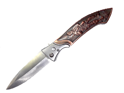 CE72 Automatic Knife With Army Man Design Handle