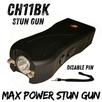 CH-11 With Disable Pin CHEETAH MAX POWER STUN GUN BLACK