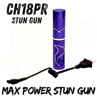 CH-18PR CHEETAH LIPSTICK STUN GUN PURPLE