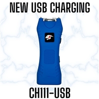 CH111BL-USB Blue Slim Max Power Stun Gun