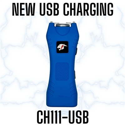 CH111BL-USB Blue Slim Max Power Stun Gun
