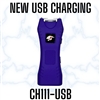 CH111PR-USB Purple Slim Max Power Stun Gun