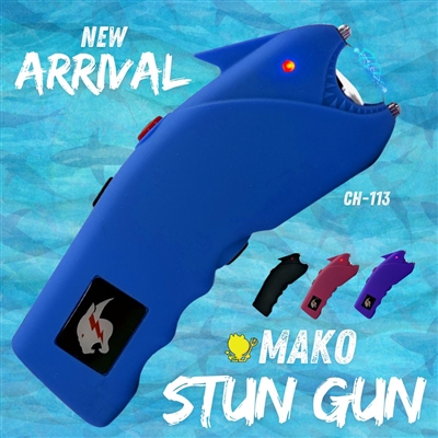 CH113bL Blue CHEETAH MAKO STUN GUN FLASHLIGHT