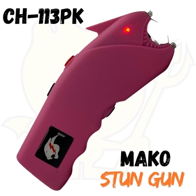 CH113pk Pink CHEETAH MAKO STUN GUN FLASHLIGHT