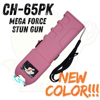 CH65 CHEETAH "MEGA FORCE" BLACK FLASHLIGHT STUN GUN (CH-65)