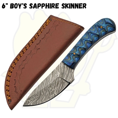 DM1377BL 6" Boys Sapphire Skinner Knife