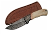 FB198 DM-1068 7.5" DAMASCUS BONE HUNTER WITH SHEATH