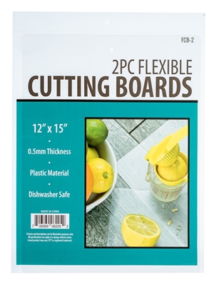 FCB-2 2Pc Set- Flexible Cutting Boards Dimensions: 12" x 15"