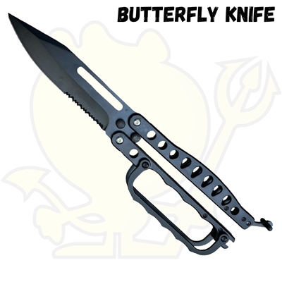 Knuckle Butterfly Knife - Black