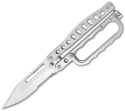 GC-29S Knuckles Butterfly Knife - Brushed Aluminum