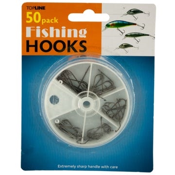50-piece Fishing Hooks Set