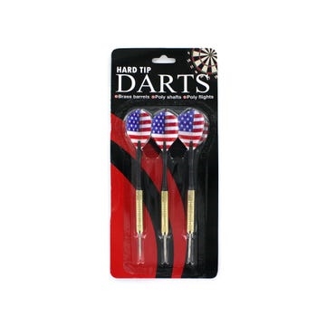 3-piece Hard Tip Darts Set with an American Flag Design