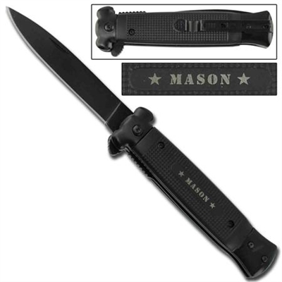 M10-7 Spring Assisted Knife Mason Black