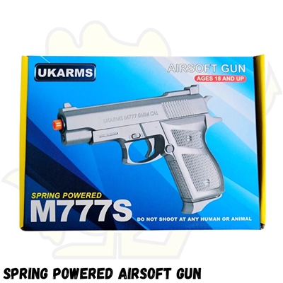 M777S Spring Airsoft Hand Gun