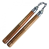 12" Wooden Nunchaku With Metal Chain Link