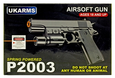 ASG P2003 Spring Airsoft Hand Gun With Laser