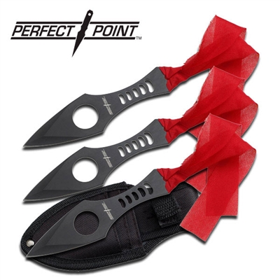 PERFECT POINT PP-029-3BK THROWING KNIFE SET 6.5" OVERALL
