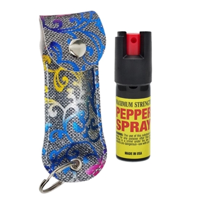 CHEETAH PEPPER SPRAY SILVER FLOWER