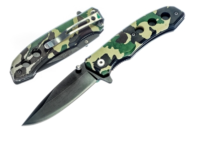 COK24 Camo Spring Assisted Knife