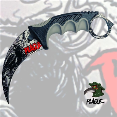 SD00175bk Plague Karambit Knife