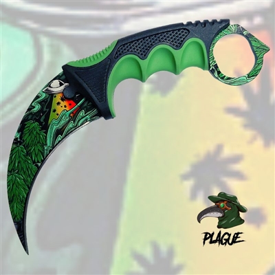 SD00175Gnw Plague Karambit Knife